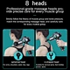 Rechargeable Handheld Muscle Massage Gun Deep Tissue Vibration Device with 8 Massage Heads and 99 Speeds for Body Application